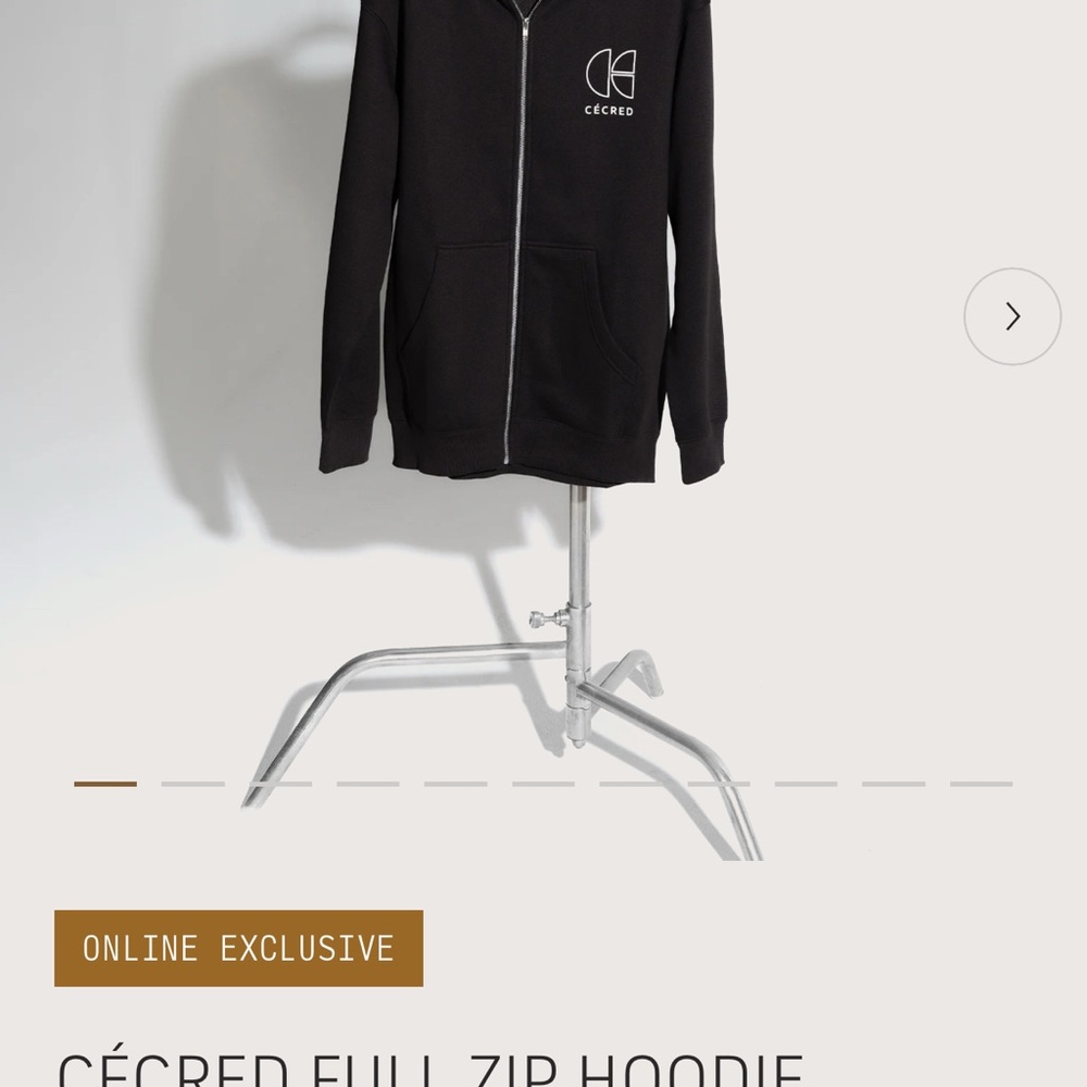 Cecred Full Zip Hoodie Black L/XL Lowest Price on Internet